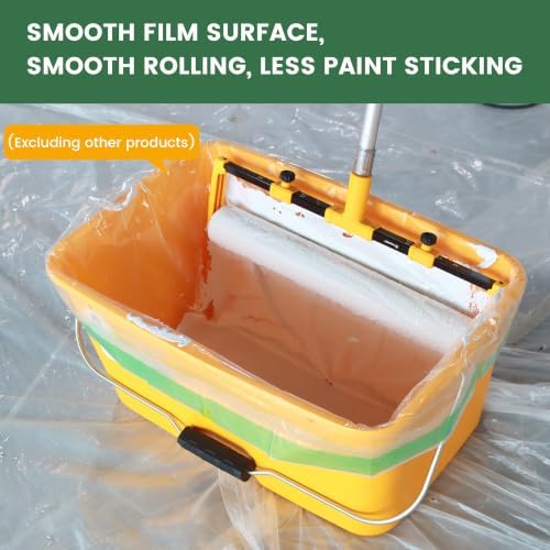 VOOMEY 18 Inch Paint Buckets Liners, Disposable Paint Tray Liner, 6 Pack
