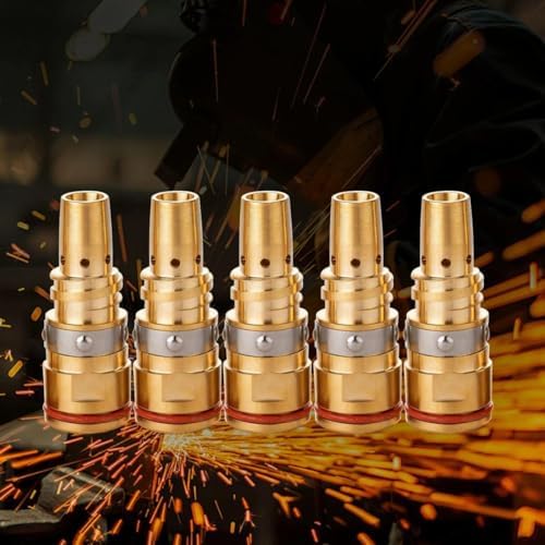 5-PK Gas Diffuser D-MA250 Replacement for Miller AccuLock MDX-250 AccuLock S Mig Guns Millermatic 212,235,250,251,252,255 Mig Welder