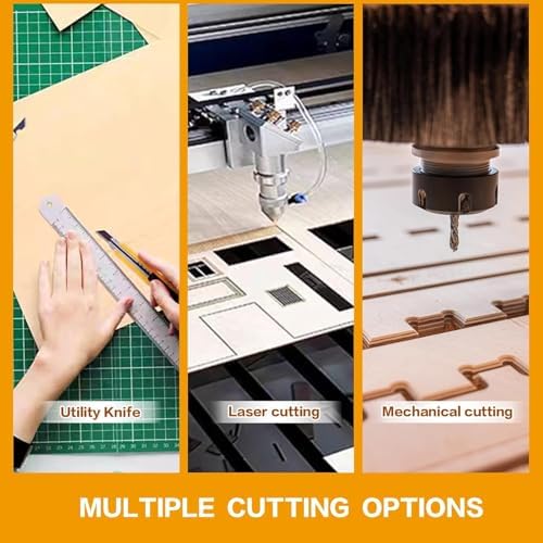 12 Pack Basswood Sheets 1/8x18x12 Inch, Unfinished Wood for Crafts, 3mm Basswood for Laser Cutting Engraving, Wood Burning, Architectural Models, Plywood Board for Painting. (18x12x1/8inch)