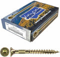 Jake Sales #10 X 2 Gold Star Wood Screw Torx/Star Drive Flat Head (5 POUNDS - 490 Approx. Screw Count) - Multipurpose Torx/Star Drive Wood Screws