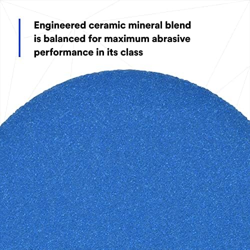 3M Stikit Blue Abrasive Disc Roll 36265, No Hole, Coating Removal, Body Repair, 80 Grade, 5 in, 50 Discs/Roll