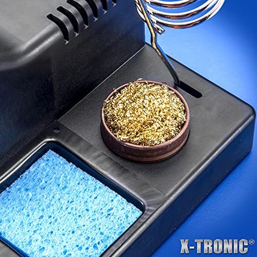 The Original X-Tronic 3020-XTS • 75W Soldering Iron Station • LED • 2 Helping Hands • Roll of Solder • Brass Sponge w/Cleaning Flux • Wet Sponge • °C/°F Conversion Switch • 10 Minute Sleep Feature!