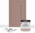 ALL-IN-ONE Paint by Heirloom Traditions, Woodrose (Muted Rose), 8oz Sample - Durable cabinet and furniture paint. Built in primer and top coat, no sanding needed. Includes our 30 featured color card.