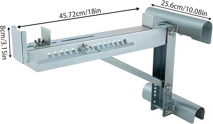 Ladder Jacks Bracket Extension, 2Pcs High Strength Ladder Jack, 661.39 Lbs Capacity Load Bearing Brackets for Scaffolding Extensions, Ladders, and Work Platforms