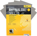 Indasa 50 PCS 9x11 Sandpaper Rhynalox Plusline - 320 Grit Dry Sanding Sheets, Professional-Grade Abrasive for Wood, Metal, Automotive, and Paint Finishing - Durable, Clog-Resistant Sand Paper