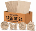 TruFlat Plywood Laser Wood Sheets, 12 x 19 x 1/8 in, Oak, Case of 24