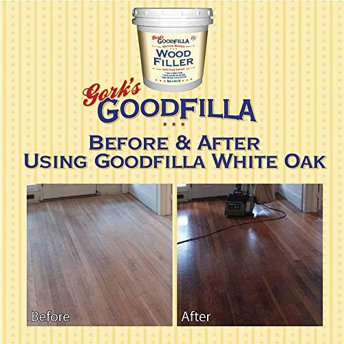 Goodfilla Red Oak, 8 oz, Wood and Grain Filler, Stainable, Tintable, Sandable, Zero Waste, Non-Toxic, USA Made