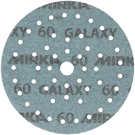 Mirka Galaxy Multifit 6'' Ceramic Sanding Discs 60 Grit Hook & Loop 50 Pack