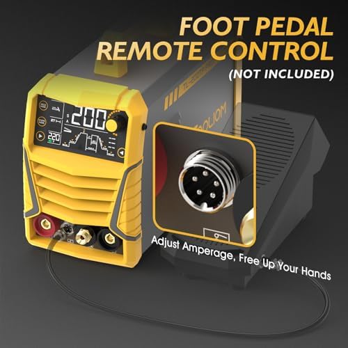 TOOLIOM 200A TIG Welder with Pulse, 110V/220V Dual Voltage