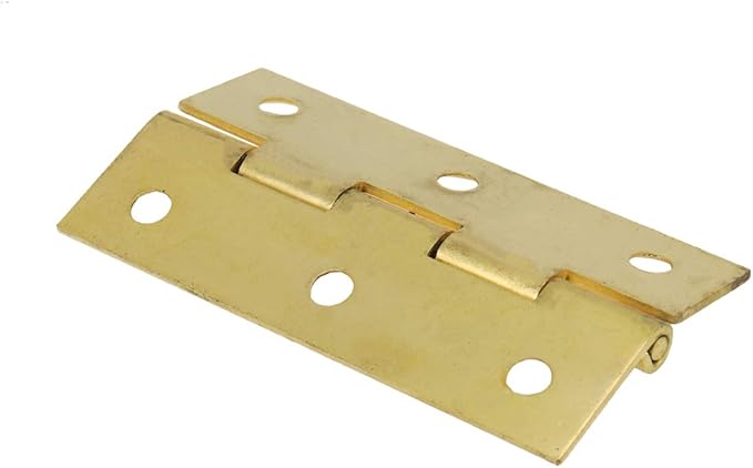 3 Inch Solid Brass Butt Hinges 4Pcs, Narrow Cabinet Door Hinges with Screws for Furniture, Cupboard, Closet, Dresser, Wooden Box, Jewelry Box