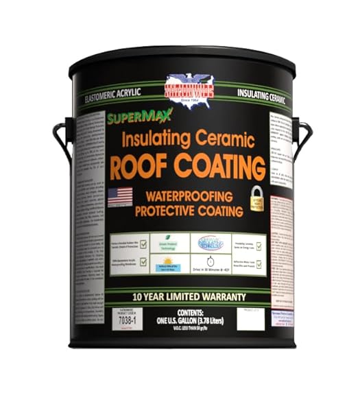SUPERMAX Elastomeric Roof Coating (Red Earth, 1 Gallon)