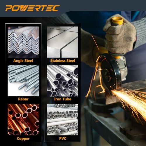 POWERTEC Chop Saw Blade, 14" Metal Cut-Off Wheel, 10 Pack (14022-P2)