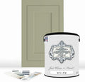 ALL-IN-ONE Paint by Heirloom Traditions, Willow (Soft Sage), Gallon - Durable cabinet and furniture paint. Built in primer and top coat, no sanding needed. Includes our 30 featured color card.