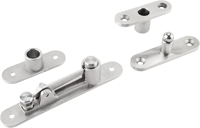 TamBee Door Pivot Hinge Heavy Duty Hidden Bookcase Hinges Secret Door Hinges 360 Degree Shaft Stainless Steel Invisible Door Hinge Hardware