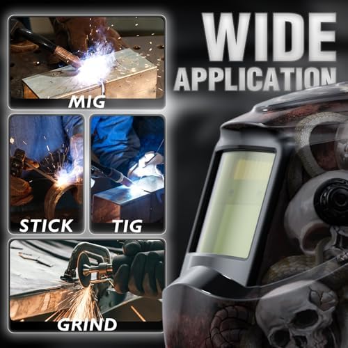 YESWELDER Auto Darkening Welding Helmet 1/1/1/1 True Color, LYG-L600A