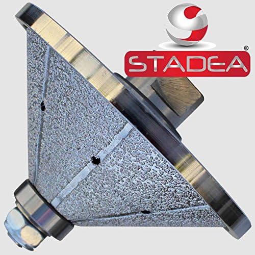 Vacuum Brazed Diamond Profile Wheel 1 1/2 inch Bevel E40 Granite Marble Stone With M14 Arbor