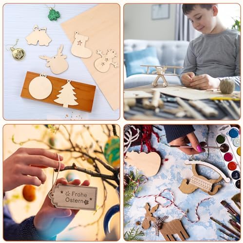 42 Pack Basswood Sheets 12"x12"x1/8" for Crafts,Unfinished Wood,3mm Basswood Craft Wood Board Perfect for DIY Ornaments and Models Drawing Painting Engraving Burning and Laser Scroll Sawing.