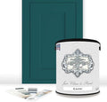 ALL-IN-ONE Paint by Heirloom Traditions, Capri (Green Teal), Gallon - Durable cabinet and furniture paint. Built in primer and top coat, no sanding needed. Includes our 30 featured color card.
