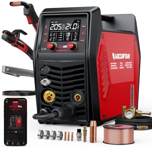 ARCCAPTAIN MIG205 Pro MIG Welder 205A 120V 240V 6-in-1 Aluminum Welding