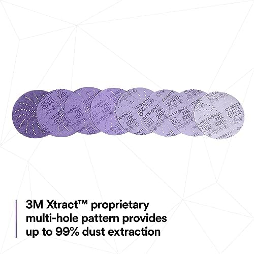 3M Xtract Cubitron II Film Disc, 775L, 320+ 3MIL, 5 in, Die 500LG