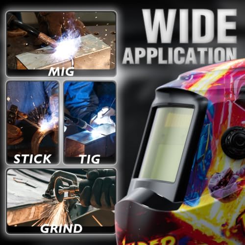 YESWELDER Auto Darkening Welding Helmet 1/1/1/1 True Color, LYG-L600A