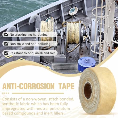 2 Pcs 2" X33' Corrosion Protection Pipe Tape Grease Tape