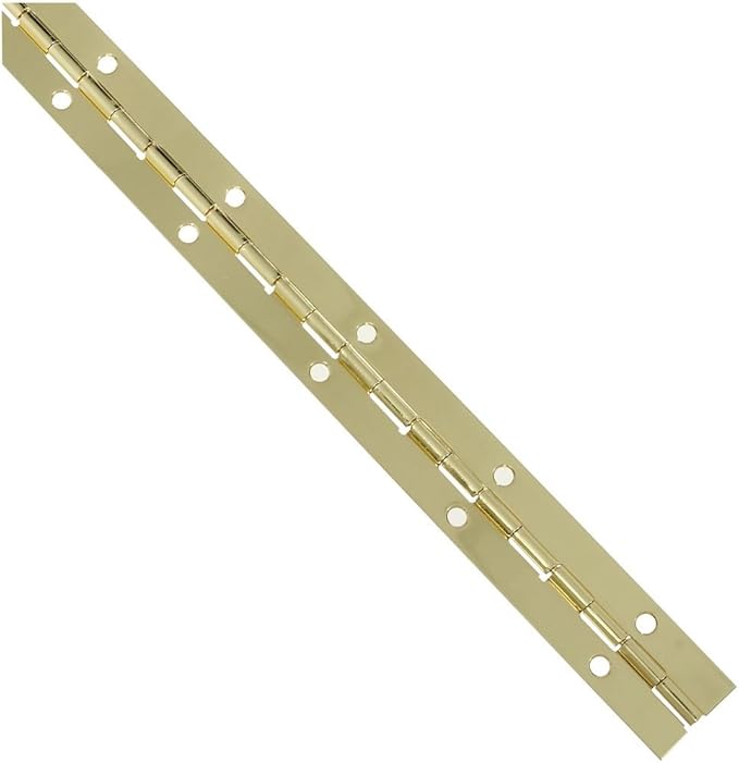 National Hardware N265-355 V570 Continuous Hinge in Brass,1-1/16" x 12"