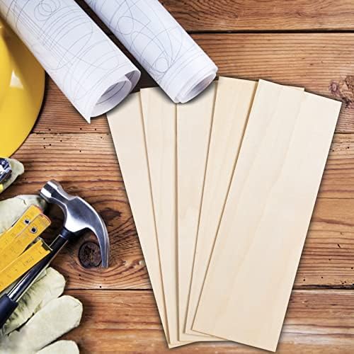 12 Pack Basswood Sheets for Crafts 12 x 4 x 1/8 Inch-3 mm Thick Unfinished Plywood Sheets Thin Craft Wood Sheets Boards for Drawing,Painting, Wood Engraving, Wood Burning,DIY Laser Cutting Projects