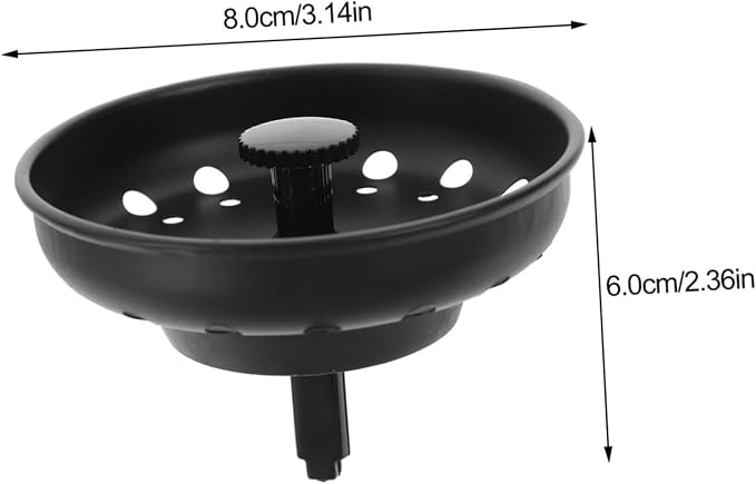 Hemobllo 2pcs Metal Sink Drain Strainer Handle Easy to Install Kitchen Sink Filter -clogging Design for Efficient Drainage for Home Use