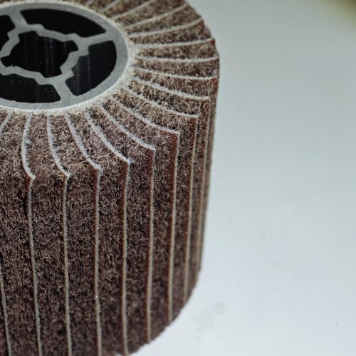 SIGNI Polishing burnishing Drawing Wheel Compatible with Burnishing Machine/Polisher/Sander 120x100mm (120 grit Sandpaper with Non Woven)