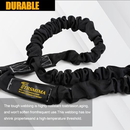 TRSMIMA Safety Harness Lanyard Retractable - Shock Absorbing Lanyard 6ft