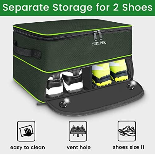 YOREPEK Golf Gifts for Men, 2 Layer Golf Trunk Organizer for 2 Pair Shoes