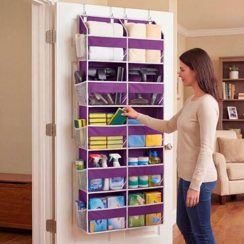 Ofiray-home 5-Tier Over Door Organizer, 10-Compartment Wide Storage Rack