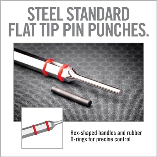 Real Avid Hammer Set & Punch Set with Small Hammer & Flat Tip Metal Punch Set - Punch Tools Tool Kit includes Gunsmithing Hammer with 4 Tips, Non Marring Punch & Pin Starter Tool