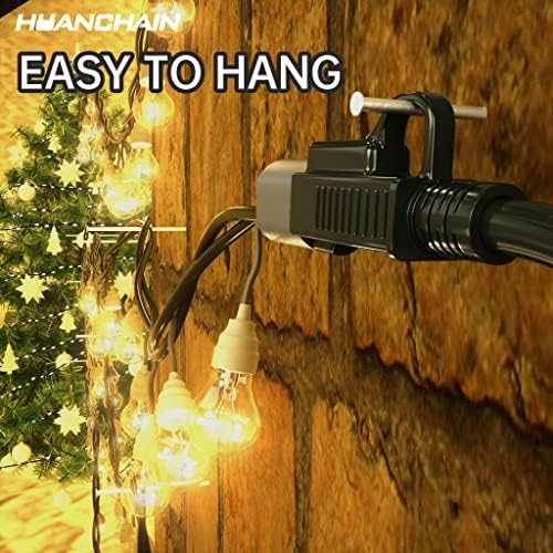 HUANCHAIN Indoor Outdoor Black Extension Cord 25 FT Waterproof 16/3 Gauge