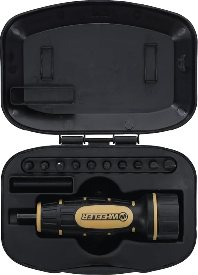 Wheeler Manual Firearms Accurizing Torque Wrench with Inch/Pounds Measurement, Bits and Storage Case for Scope Mounting, Gunsmithing and Maintenance