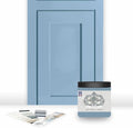 ALL-IN-ONE Paint by Heirloom Traditions, Santorini (Slate Blue), 8oz Sample - Durable cabinet and furniture paint. Built in primer and top coat, no sanding needed. Includes our 30 featured color card.