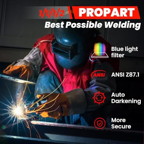 2×4.25 Auto Darkening Welding Lens - Shade 5-13 Adjustability | Blue Puddle Welding Lens | Ideal for Pancake & Pipeliner Welding Hoods | Welding Lens 2×4 1/4 (Gold)