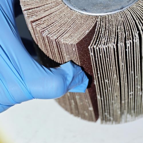 SIGNI Sandpaper Polishing burnishing Drawing Wheel Compatible with Burnishing Machine/Polisher/Sander 120x100mm (240 grit Sandpaper)