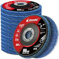 EZARC Zirconia Flap Discs 60 Grit, 4-1/2 x 7/8-Inch, Type 29, 12-Pack