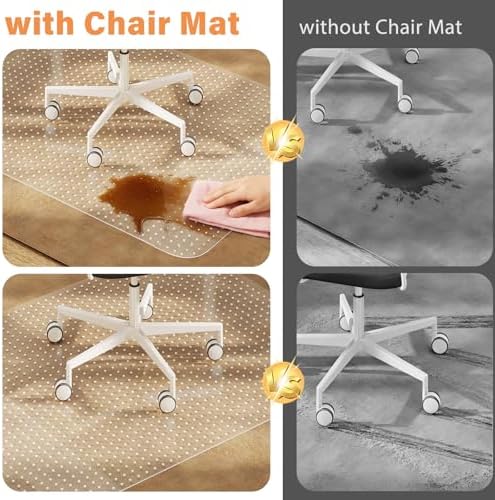Office Chair Mat for Carpet, 45" x 53" Clear Desk Chair Mat