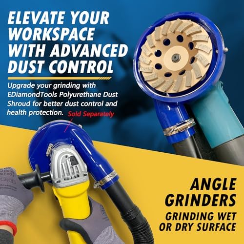 4.5" Diamond Grinding Wheel for Concrete Masonry 9 Segments 5/8"-11