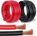 2/0 Gauge Battery Cable Copper Wire, 5FT Red + 5FT Black