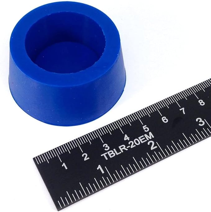 High Temp Masking Supply 1-7/8" x 2-3/16" Silicone Rubber Plug - Hollow Tapered Stopper for Powder Coating, Painting, Automotive, TIG Weld Back Purge - Non-Toxic, Flexible, Reusable HTP11 (1 Pack)