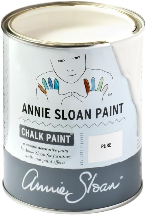 Annie Sloan Chalk Paint® (Pure, 1 Litre/33.8 Fl Oz) a unique decorative paint for furniture, cabinets and home décor with no sanding or priming