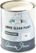 Annie Sloan Chalk Paint® (Pure, 1 Litre/33.8 Fl Oz) a unique decorative paint for furniture, cabinets and home décor with no sanding or priming