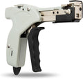 Metal Zip Tie Cutter, Stainless Steel Cable Tie Gun with Adjustable Tension & Automatic Cutter for Stainless Steel Tie Wrap with Free Zip Tie Release Tool, Single-Hand Operated