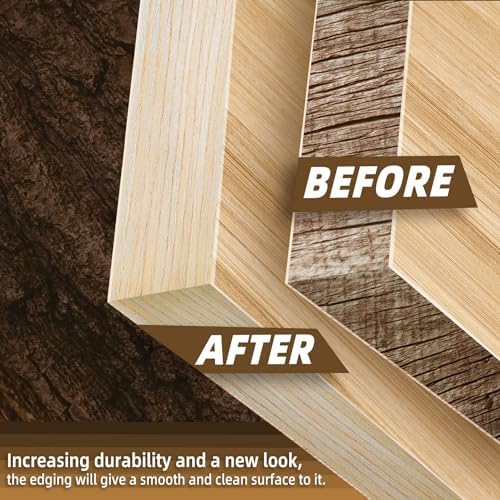 GSCIT Club Oak Edge Banding, 2 inch x 50ft roll of Veneer Edge Banding Preglued Flexible, Wood Tape Banding for Repair Furniture