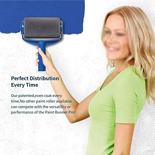 Seamless Paint Roller Brush Tool Flocked Edger Wall Painting Set with Glove