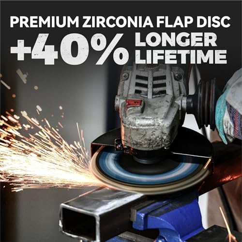 10 Pack 6" x 7/8" Zirconia Flap Discs, T27 Jumbo Grinding Wheel 80 Grit